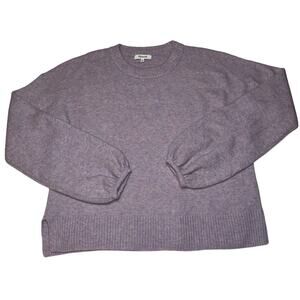 Madewell Sweater Women Medium Payton Lilac Pullover Alpaca Wool Blend